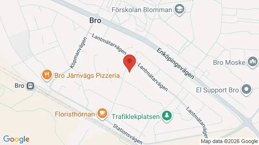 Bostadsrätter till salu i Upplands-Bro - kort over placeringen
