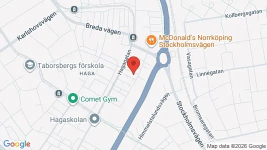 Lägenheter till salu i Norrköping - kort over placeringen
