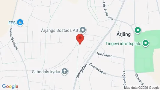 Lägenheter att hyra i Årjäng - kort over placeringen