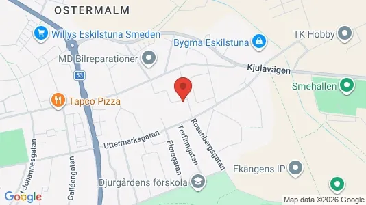 Lägenheter att hyra i Eskilstuna - kort over placeringen