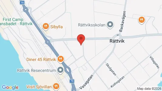 Bostadsrätter till salu i Rättvik - kort over placeringen