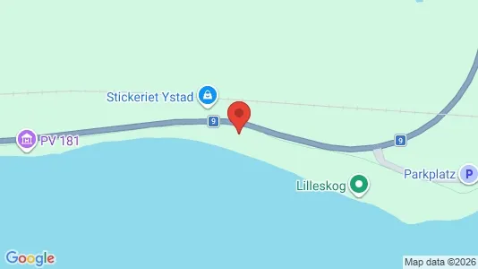 Lägenheter till salu i Ystad - kort over placeringen
