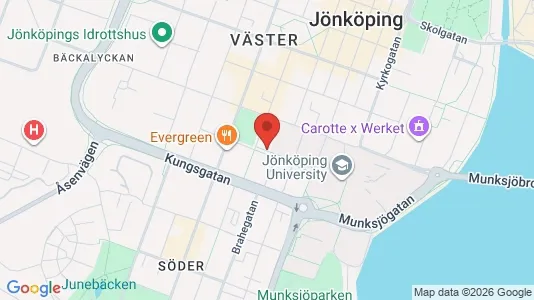 Lägenheter till salu i Jönköping - kort over placeringen