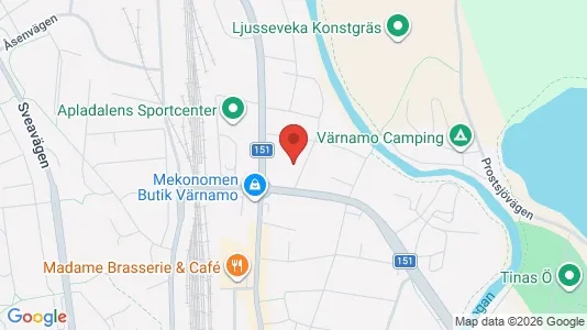 Lägenheter att hyra i Värnamo - Bild från Google Street View