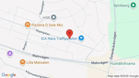 Lägenheter till salu i Hudiksvall - kort over placeringen
