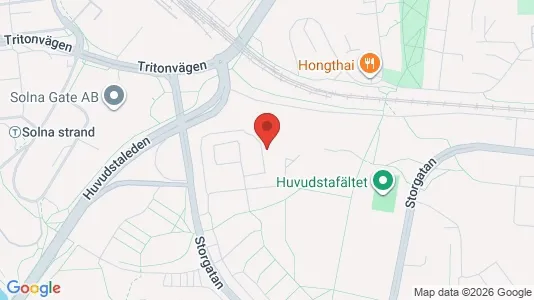 Lägenheter till salu i Solna - kort over placeringen