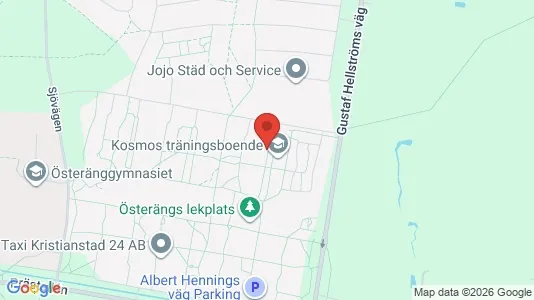 Lägenheter att hyra i Kristianstad - kort over placeringen