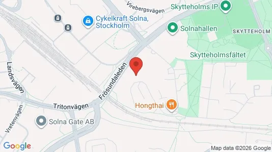 Lägenheter till salu i Solna - kort over placeringen
