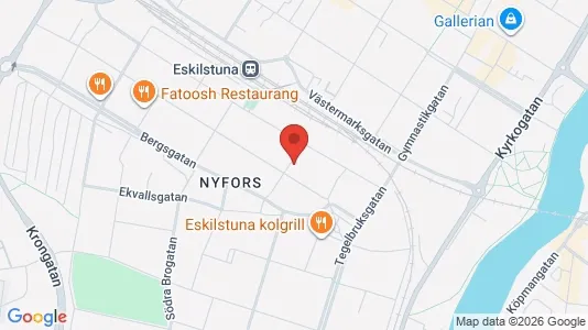 Bostadsrätter till salu i Eskilstuna - kort over placeringen