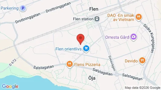 Lägenheter att hyra i Flen - kort over placeringen