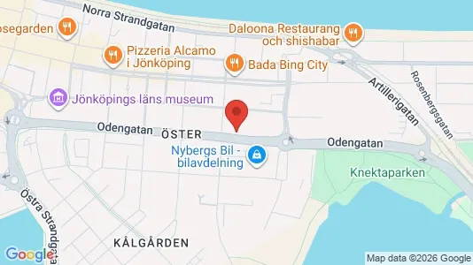 Bostadsrätter till salu i Jönköping - kort over placeringen