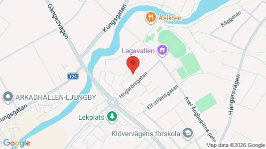 Lägenheter att hyra i Ljungby - Bild från Google Street View
