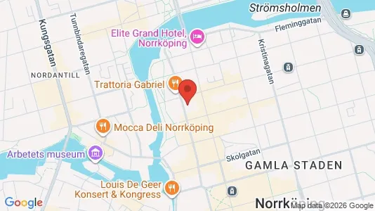 Lägenheter att hyra i Norrköping - kort over placeringen