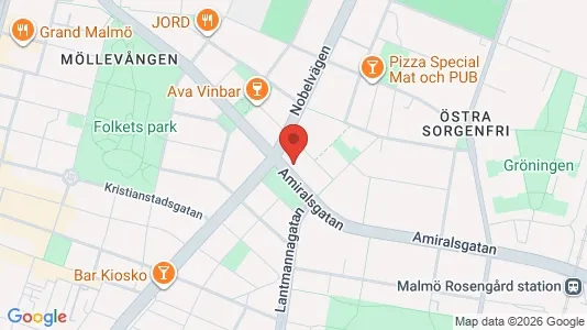 Lägenheter att hyra i Malmö Centrum - kort over placeringen