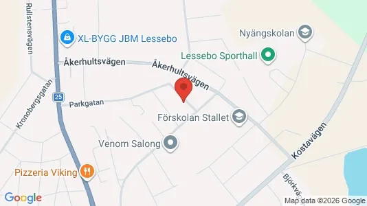 Lägenheter att hyra i Växjö - kort over placeringen