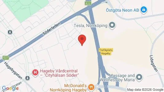 Lägenheter att hyra i Norrköping - kort over placeringen