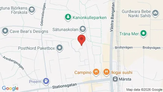 Lägenheter att hyra i Sigtuna - kort over placeringen