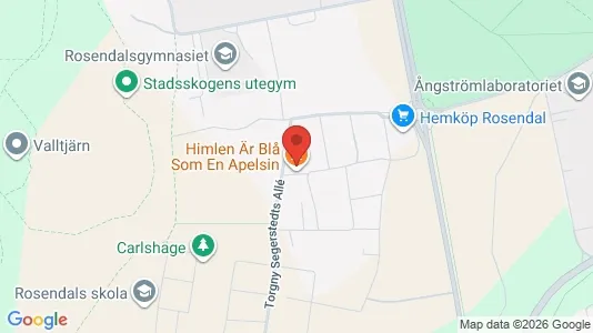 Lägenheter till salu i Uppsala - kort over placeringen
