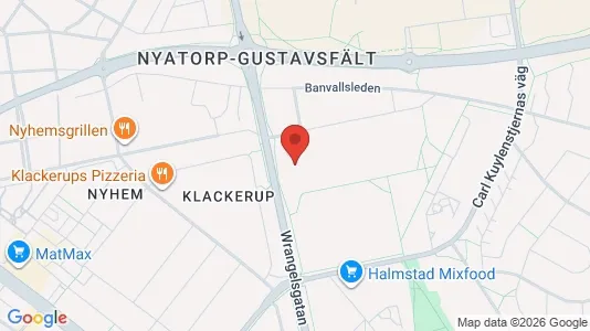 Bostadsrätter till salu i Halmstad - kort over placeringen