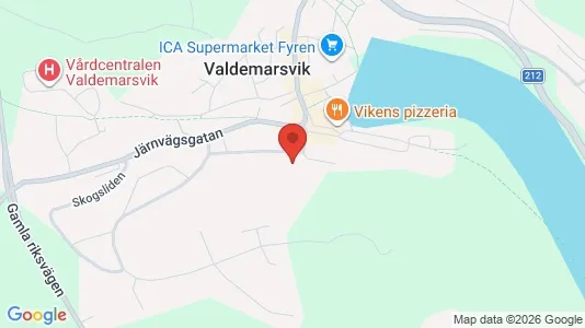 Lägenheter till salu i Valdemarsvik - kort over placeringen