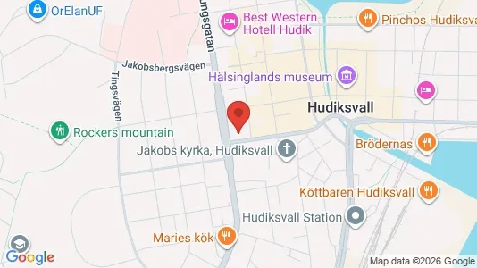 Bostadsrätter till salu i Hudiksvall - Bild från Google Street View