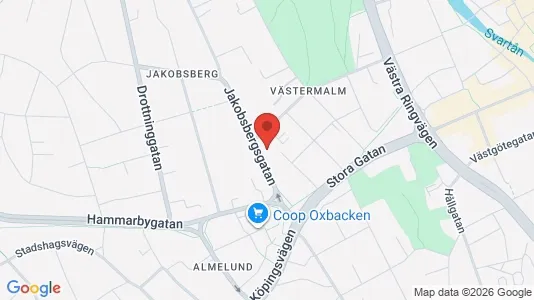 Lägenheter till salu i Västerås - kort over placeringen