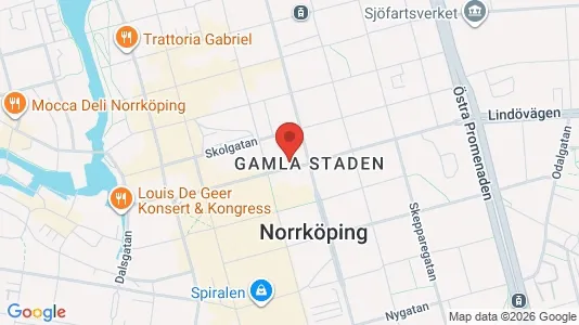 Bostadsrätter till salu i Norrköping - kort over placeringen