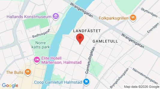 Lägenheter till salu i Halmstad - kort over placeringen
