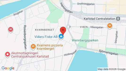 Bostadsrätter till salu i Karlstad - kort over placeringen