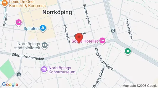 Lägenheter att hyra i Norrköping - kort over placeringen