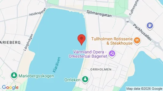 Lägenheter att hyra i Karlstad - kort over placeringen