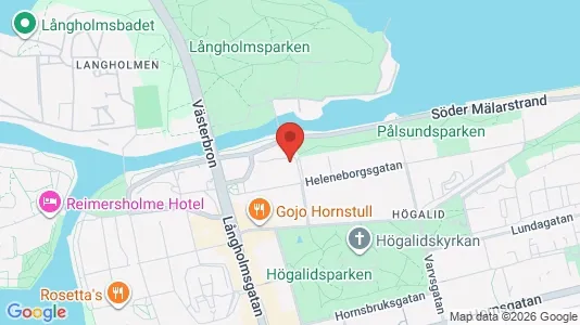 Lägenheter till salu i Södermalm - kort over placeringen