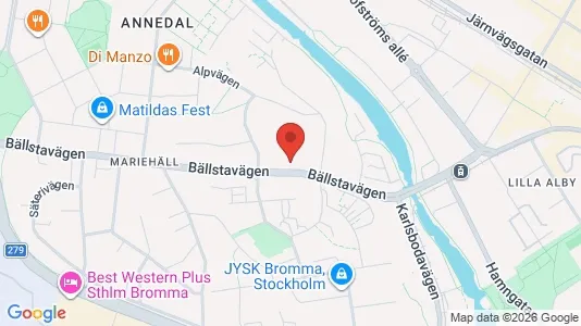 Lägenheter till salu i Västerort - kort over placeringen