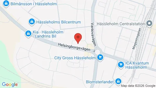 Lägenheter till salu i Hässleholm - kort over placeringen