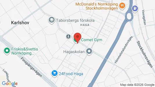 Bostadsrätter till salu i Norrköping - kort over placeringen