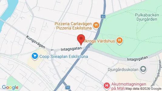Bostadsrätter till salu i Eskilstuna - kort over placeringen