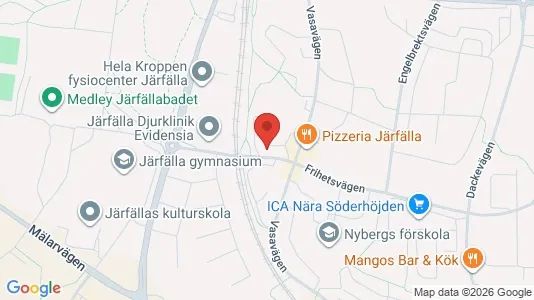Lägenheter till salu i Järfälla - kort over placeringen