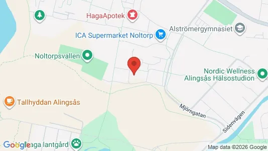 Lägenheter att hyra i Alingsås - kort over placeringen
