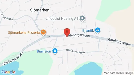 Bostadsrätter till salu i Borås - kort over placeringen