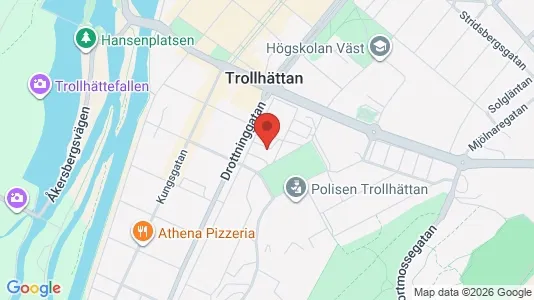 Lägenheter till salu i Trollhättan - kort over placeringen