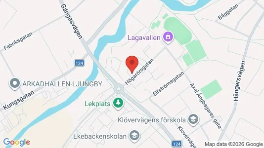 Lägenheter att hyra i Ljungby - kort over placeringen
