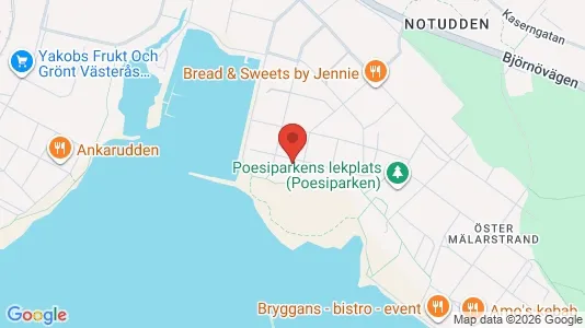 Lägenheter att hyra i Västerås - kort over placeringen
