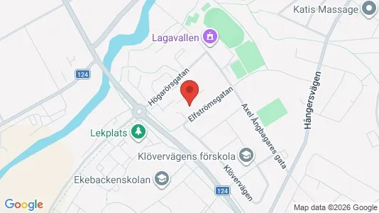 Bostadsrätter till salu i Ljungby - kort over placeringen