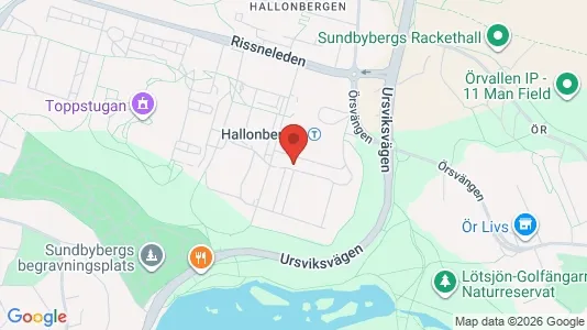 Bostadsrätter till salu i Sundbyberg - kort over placeringen