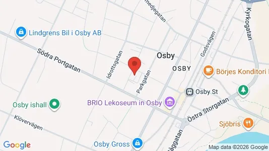 Lägenheter till salu i Osby - kort over placeringen