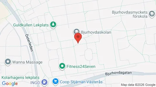 Bostadsrätter till salu i Västerås - kort over placeringen
