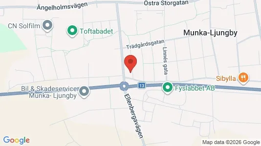 Lägenheter till salu i Ängelholm - kort over placeringen
