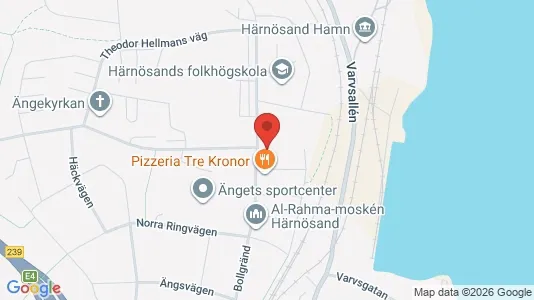 Lägenheter att hyra i Härnösand - kort over placeringen