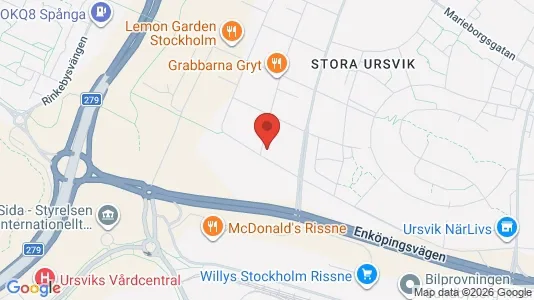 Lägenheter till salu i Sundbyberg - kort over placeringen