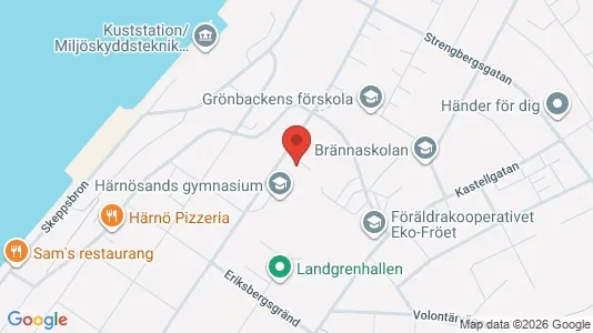 Lägenheter till salu i Härnösand - kort over placeringen